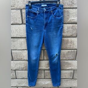 Good American Good Waist High Rise Skinny Jeans 10/30